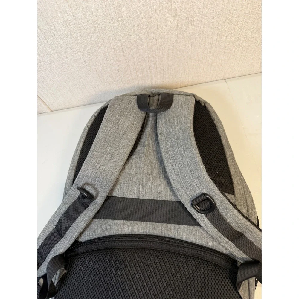 MATEIN Grey Anti Theft Slim Travel Laptop Backpack With USB Charging Port unisex